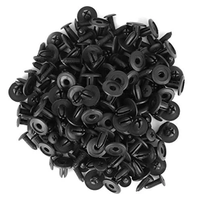 Abbildung von KIMISS 100 Stücke Auto Kunststoffnieten 6mm Lochdurchmesser Verschluss Fender Stoßstange Push Pin Clip AP