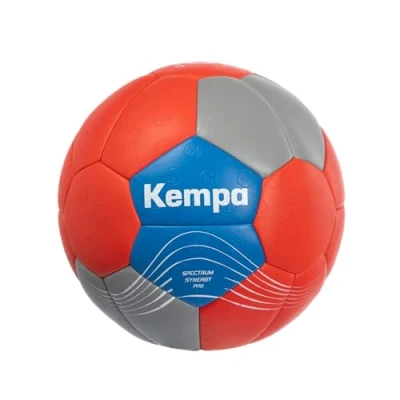 Abbildung von Kempa Spectrum Synergy Pro, Handball für Kinder und Erwachsene, Top Spielball Trainingsball, rot/grau/blau, 2