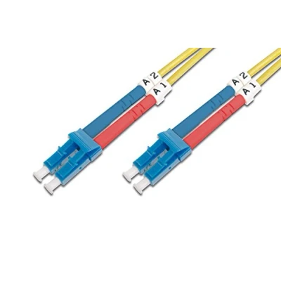 Abbildung von DIGITUS DK 2933 10 Glasfaserkabel OS2 m LC zu Duplex LWL Kabel 1/10 Gbit/s SM Singlemode Glasfaser LAN Fasertyp: 9/125 µ Gelb (Yellow)