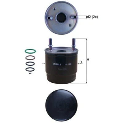 Abbildung von MAHLE ORIGINAL KL 1002D Kraftstofffilter Leitungsfilter 10 9,9