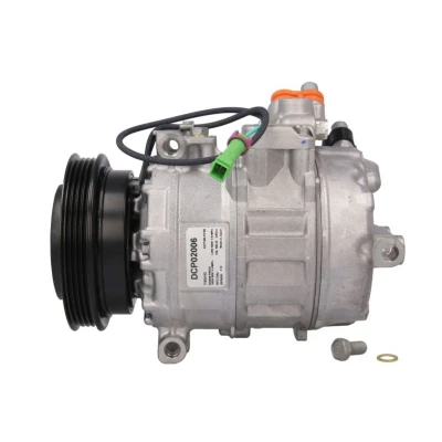 Abbildung von DENSO DCP02006 Kompressor 7SBU16C 12 PAG 46 R 134a mit Magnetkupplung AUDI: A4 B5 Saloon, Avant, A6 C5 VOLKSWAGEN: Passat GP Estate