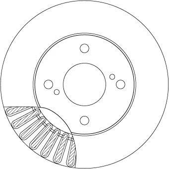 Abbildung von TRW DF6990 Bremsscheibe 231 20 4 100,6 Belüftet lackiert SUZUKI: Ignis III