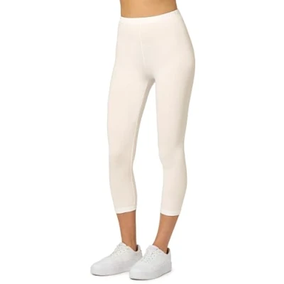 Abbildung von Merry Style Damen 3/4 Leggings Capri Sportleggings MS10 199 (Ecru,S)
