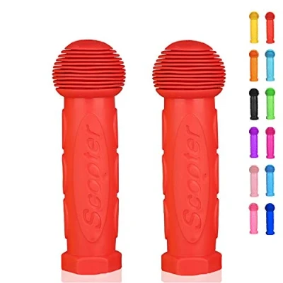 Abbildung von OTFAITP Roller Griff Lenker 1 Paar Fahrrad Fit für 2 3 4 Räder Kid Kick Roller,Kinder Fahrrad,Drifting Roller,Schaukel (Rot)