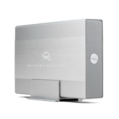 Abbildung von OWC Mercury Elite Pro Gehäuse, USB 3.2 Gen 1 (bis zu 5 Gb/s), leise, lüfterloser Betrieb, 3,5 Zoll SATA Festplattengehäuse