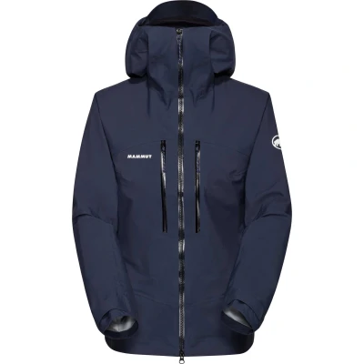 Abbildung von Mammut Taiss HS Kapuzenjacke Damen Hardshell Wasserdicht Winddicht Blau