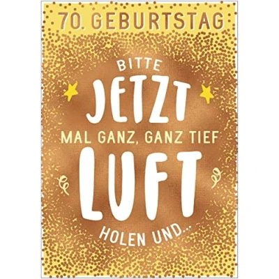 Abbildung von bentino 70. Geburtstagskarte mit MUSIK und leuchtenden KERZEN zum AUSPUSTEN, Spielt den Song Happy Birthday to you, DIN A5 Set Umschlag, Geburtstag, Original Grußkarte