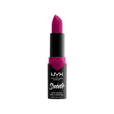 Abbildung von NYX Professional Makeup Lippenstift Suede Matte Lipstick, superleichter &amp; pudriger Lippenstift, intensiv mattes Finish, 3, 5 g, Clinger 12