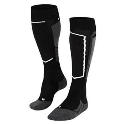 Abbildung von Falke SK2 WOOL Skiing Functional Mediumcushioned Kniestrümpfe, Damen, Größe: 35/36, Nearly black