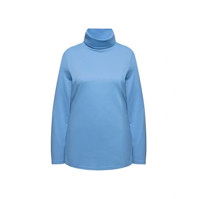 Abbildung von Ulla Popken Rollkragen SLIM FIT Unterhemd/shirt, Damen, Größe: 54/56, Light cornflower
