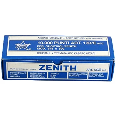 Abbildung von ZENITH Heftklammern 130 E 6 4, aus Stahl, Inhalt 10,000 Stück