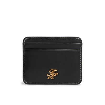 Abbildung von Tommy Hilfiger LOGO Plaque Visitenkartenetui, Damen, Größe: One Size, Black