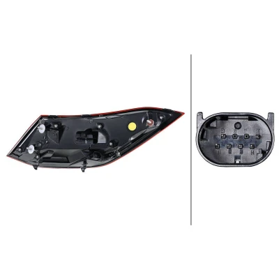 Abbildung von HELLA 2SK 013 102 071 Rückleuchte links äusserer Teil LED 12