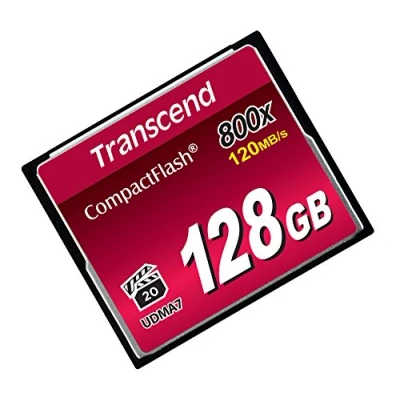 Abbildung von Transcend 128GB CompactFlash 800 Speicherkarte TS128GCF800