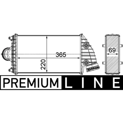 Abbildung von MAHLE ORIGINAL CI 379 000P Ladeluftkühler