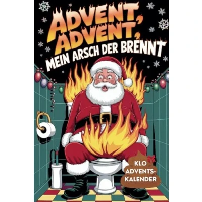 Abbildung von Klo Adventskalender 2024 24 Tage voller Spaß und Rätsel auf dem stillen Örtchen! Perfekt als lustiges Geschenk für die Adventszeit, Kacken im Advent, Männer