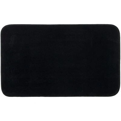 Abbildung von Gözze Premium Rutschfester Badteppich, RIO, 100% Microfaser, 60 x 100 cm Schwarz