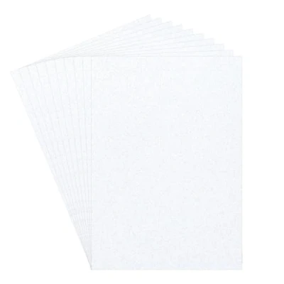 Abbildung von Ideen mit Herz Glitterkarton weiß irisierend Bastel und Effekt Papier Glitzer Glänzend Tonkarton Karte Einladung gestalten DIN A4 300g/m² 10 Bogen
