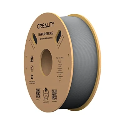 Abbildung von Creality Hyper PLA Filament für 3D Drucker, 1,75mm Druck Filament, Maßgenauigkeit +/ 0,03 mm, Passend die Meisten FDM Drucker (Grau)