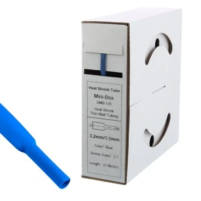 Abbildung von 10m Schrumpfschlauch 3,2mm &gt; 1,6 blau