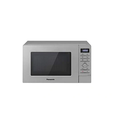 Abbildung von Panasonic NN J19KSMEPG Mikrowelle und Grill mit Drehteller, 20 Liter, Edelstahl, 800 W, 1000 9 automatische Programme, Silber