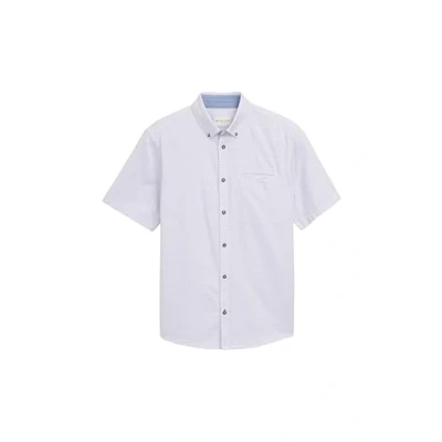 Abbildung von TOM Tailor Structured Shirt Hemd, Herren, Größe: XXL, White/multi coloured