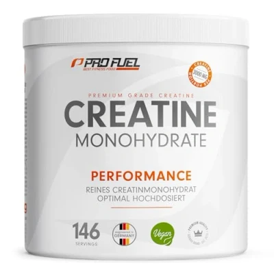 Abbildung von Creatin Monohydrat Pulver 500g Kreatin in mikronisierter Qualität optimal hochdosiert reines ohne Zusätze, 100% vegan für 146 Anwendungen
