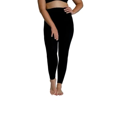 Abbildung von Ulla Popken Damen Thermo, Flauschiges Futter Strumpfleggings, schwarz, 46 48