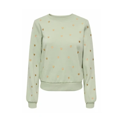 Abbildung von ONLY Onlatika O NECK Sweatshirt, Damen, Größe: Medium, Desert sage