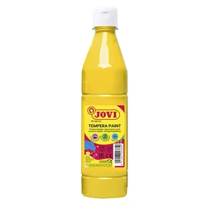 Abbildung von Jovi Plakatfarbe, malfertige Tempera auf Wasserbasis, 500 ml Flasche gelb