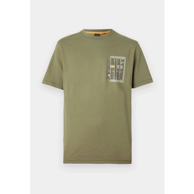 Abbildung von BOSS Container Tshirt print, Herren, Größe: XL, Open green