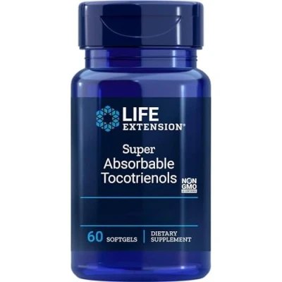 Abbildung von Life Extension Super resorbierbare Tocotrienole, Vitamin E und 60 Weichkapseln, Laborgeprüft, Glutenfrei, Sojafrei, Ohne Gentechnik