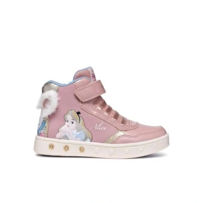 Abbildung von Geox Skylin GIRL Light UP Sneaker high für Kinder, Größe: 24, rose/platinum Schuhe