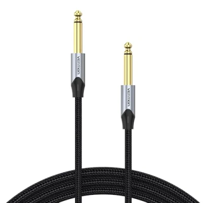Abbildung von VENTION 6,35mm Gitarrenkabel Instrumentenkabel 1/4&quot; Klinkenstecke TS Kabel Klinke auf für Lautsprecher, Verstärker, Bass, Mischpult 0,5m