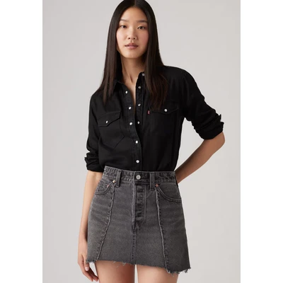 Abbildung von Levi&#039;s Iconic Western Hemdbluse, Damen, Größe: XS, Dark ages