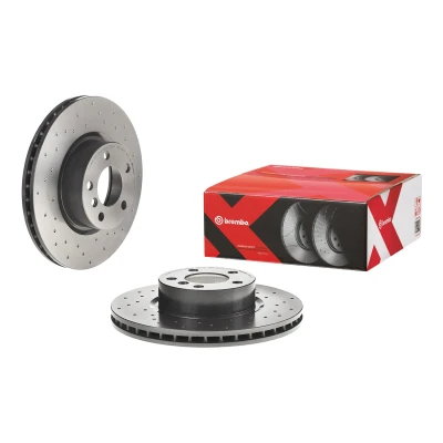 Abbildung von BREMBO 09.B570.1X Bremsscheibe 328 28 5 gelocht/innenbel. beschichtet hochgekohlt mit Schrauben BMW: X3, X4