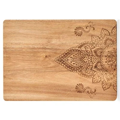 Abbildung von Zeller Schneidebrett, eckig, ca. 40 x 29 1,5 cm, Beige, 25566