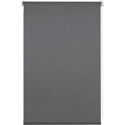 Abbildung von Deco Company Klemmrollo, Blickdicht, Lichtdurchlässig, Lichtschutz, Blendschutz, Rollo für Fenster ohne Bohren, Polyester, Anthrazit, 55 x 150 cm