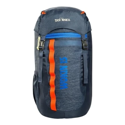 Abbildung von Tatonka Kinderrucksack Wokin 15L Rucksack für Mädchen und Jungen ab 6 Jahren Inklusive Sitzkissen Reflektoren gute Sichtbarkeit Aus recycelten Materialien 15 Liter Volumen (navy)