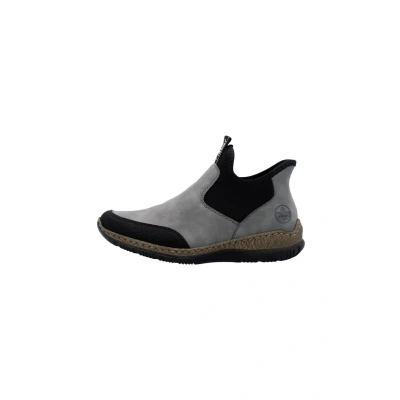 Abbildung von Rieker Slipper, Damen, Größe: 37, Grau Schuhe