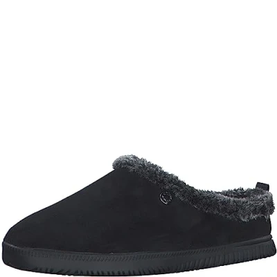 Abbildung von s.Oliver Damen Pantoffeln zum Reinschlüpfen Flauschig Schwarz (Black), 39