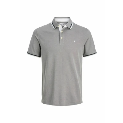Abbildung von Jack &amp; Jones Jjepaulos Poloshirt, Herren, Größe: 4XL, Ultimate grey