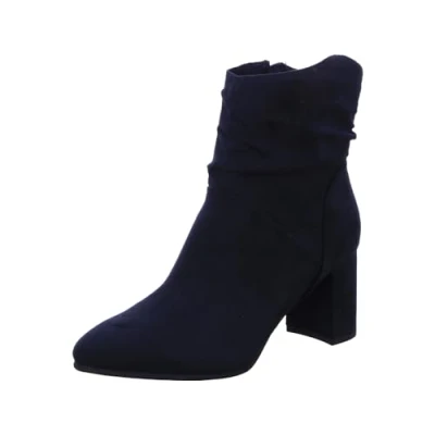 Abbildung von MARCO TOZZI Damen Stiefeletten mit Absatz Spitz Reißverschluss, Blau (Dk.Navy), 41 EU