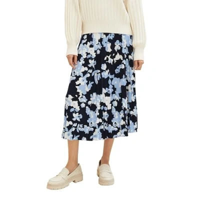 Abbildung von TOM TAILOR Damen Plissee Rock, 34757 Blue Cut Floral Design, 34