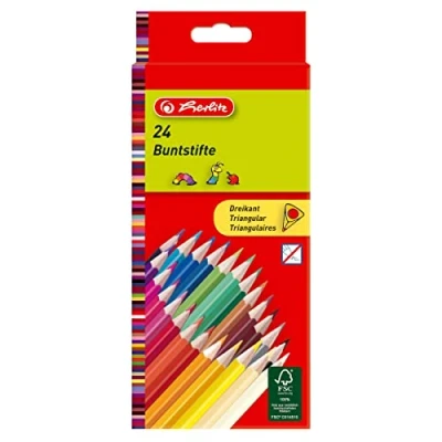 Abbildung von herlitz Dreikantbuntstifte lackiert/10412039 Inh.24