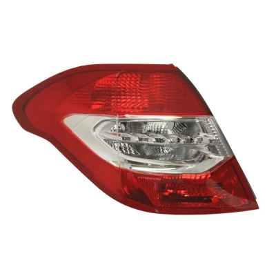 Abbildung von ABAKUS 552 1940L UE Rückleuchte links äusserer Teil P21/5W, P21W, PY21W Rot ohne Lampenträger, Glühlampe CITROËN: C4 II Hatchback
