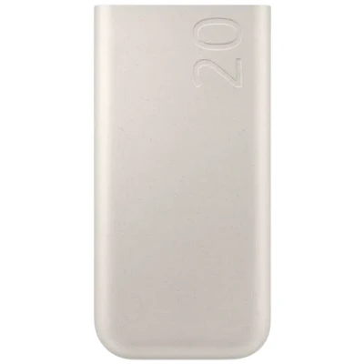 Abbildung von Originele 45W Fast Charge Trio USB C Powerbank 20.000 mAh Beige von Samsung / Recycelter Kunststoff