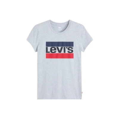 Abbildung von Levi&#039;s Damen The Perfect Tee T Shirt,Sportswear Logo Heather Grey,XS