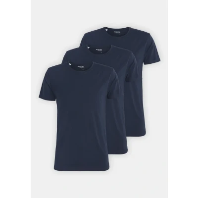 Abbildung von Selected Homme Slhroland Oneck TEE 3 PACK Tshirt basic, Herren, Größe: XXL, Navy blazer