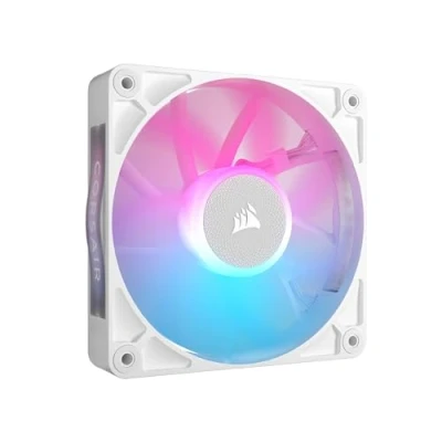 Abbildung von Corsair iCUE LINK RX120 RGB 120mm PWM Lüfter Magnetisches Kuppellager Einzelner Weiß
